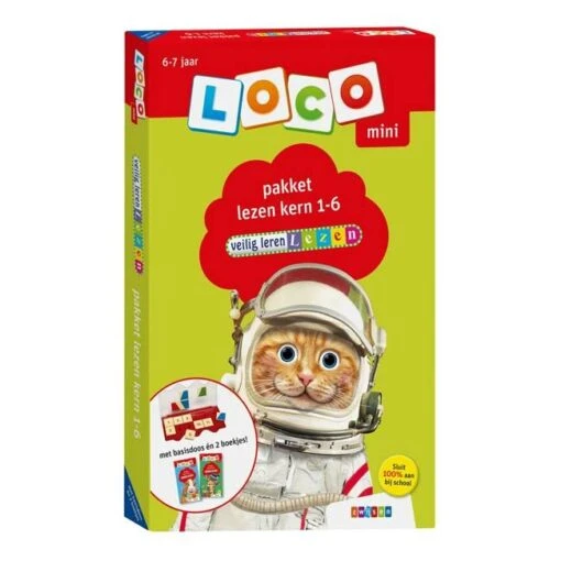 Mini Loco Pakket: Veilig Leren Lezen - Kern 1 Tot 6 (6-7 Jaar) -Spel Speelgoed Winkel veilig leren lezen kern 1 6