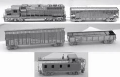 Metal Earth - Freight Train Gift Box Set -Spel Speelgoed Winkel verschillende wagons freight train metal earth