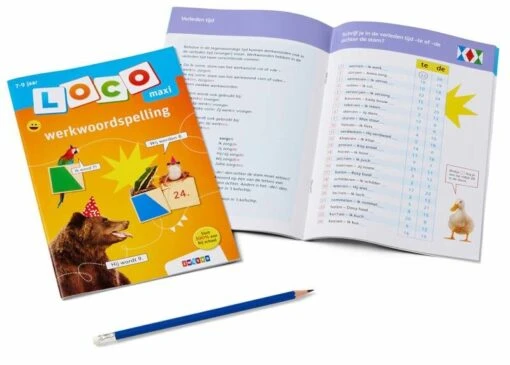 Maxi Loco Boekje: Werkwoordspelling (7-9 Jaar) -Spel Speelgoed Winkel werkwoordspelling 7 tot 9 jaar