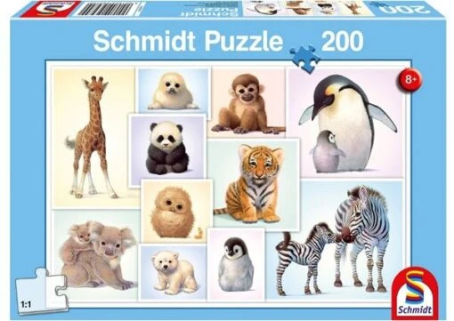Wilde Babydieren (200) -Spel Speelgoed Winkel wilde babydieren puzzel web