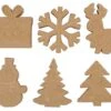 Wintervormen (6 Assortiment) -Spel Speelgoed Winkel wintervormen papier mach web