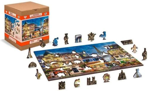 Wooden Puzzle Breakfast In Paris (300) -Spel Speelgoed Winkel wooden jigsaw puzzle breakfast in paris 300