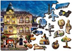 Wooden Puzzle Breakfast In Paris (300) -Spel Speelgoed Winkel wooden puzzle breakfast in paris