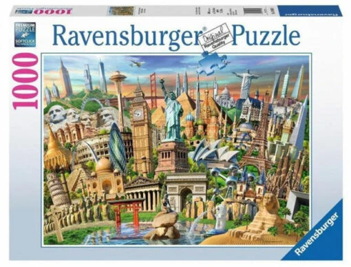 Adrian Chesterman - World Landmarks (1000) -Spel Speelgoed Winkel world landmarksweb