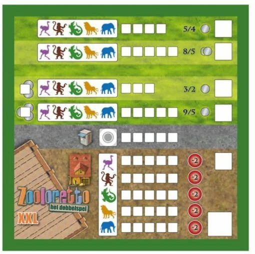 Zooloretto: Het Dobbelspel Trio (variatie Scorebloks) -Spel Speelgoed Winkel
