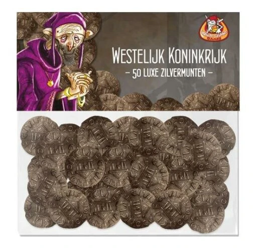 Luxe Muntenset (Westelijk Koninkrijk: Architecten/Paladijnen/Burggraven) -Spel Speelgoed Winkel zilvermunten westelijk koninkrijk