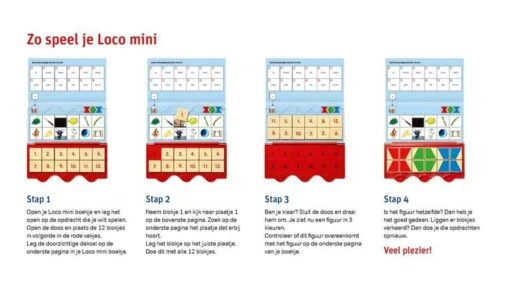 Mini Loco Pakket: Veilig Leren Lezen - Kern 1 Tot 6 (6-7 Jaar) -Spel Speelgoed Winkel zo speel je mini loco