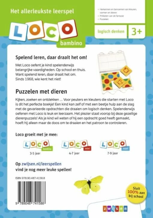 Bambino Loco Dierenpuzzels (3-5 Jaar) -Spel Speelgoed Winkel zwi 41588 2 9789048741588 3